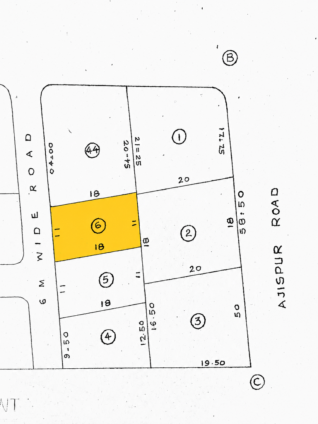 Ajispur Road touch Plot No. 6